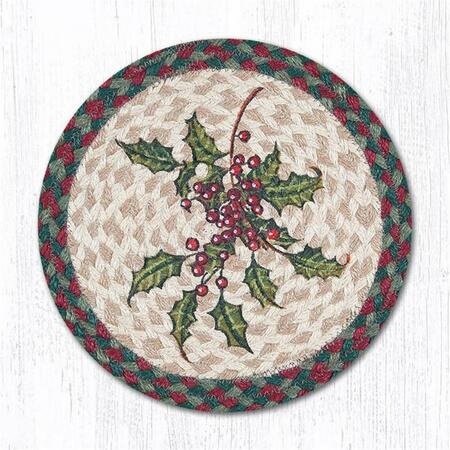 CAPITOL IMPORTING CO Holly Printed Swatch Round Rug, 10 x 10 in. 80-508H